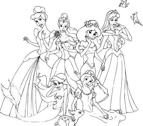 Coloriage Princesses Disney à Imprimer Gratuit Artherapie.ca